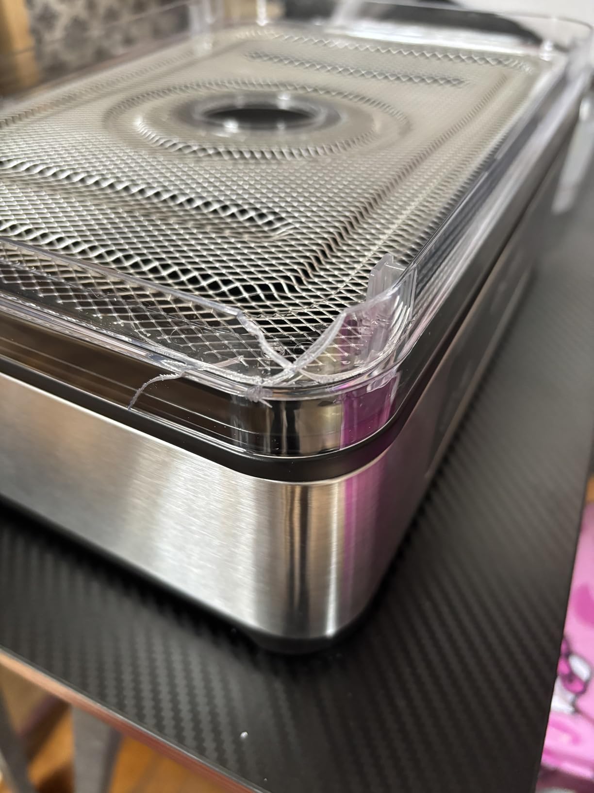 OSTBA Food Dehydrator, 5 Stainless Steel Trays, 160°F Temp Control, 400W customer photo 2