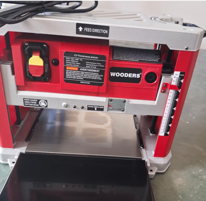 13-Inch Benchtop Thickness Planer, 15A Wood Planer with 4 HSS Blades, 2000W All Copper Motor, Overload Protection for Woodworking customer photo 2