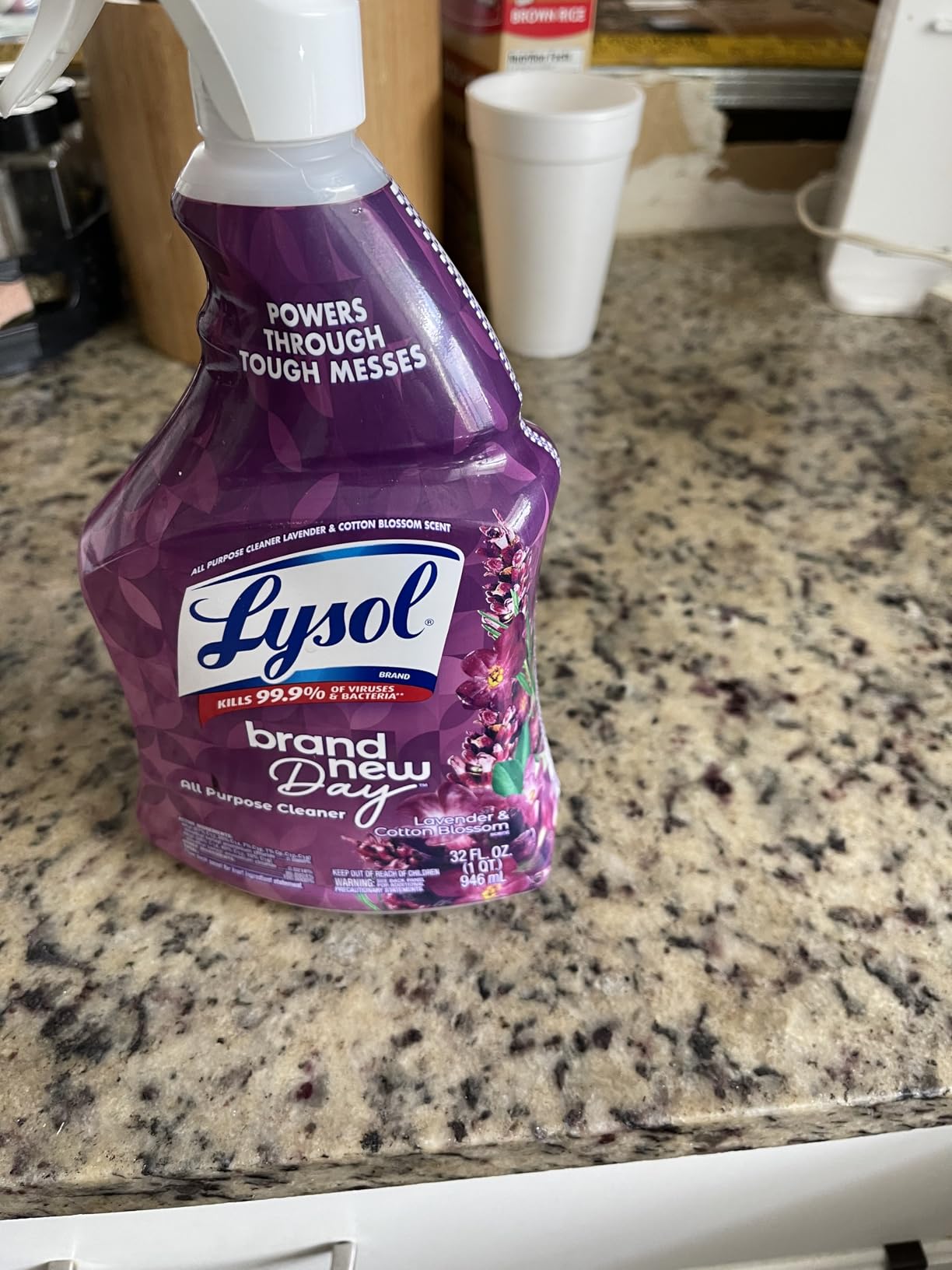 Lysol All Purpose Cleaner Spray, Lemon, Mango & Lavender, 32oz, 4 Pack customer photo 2