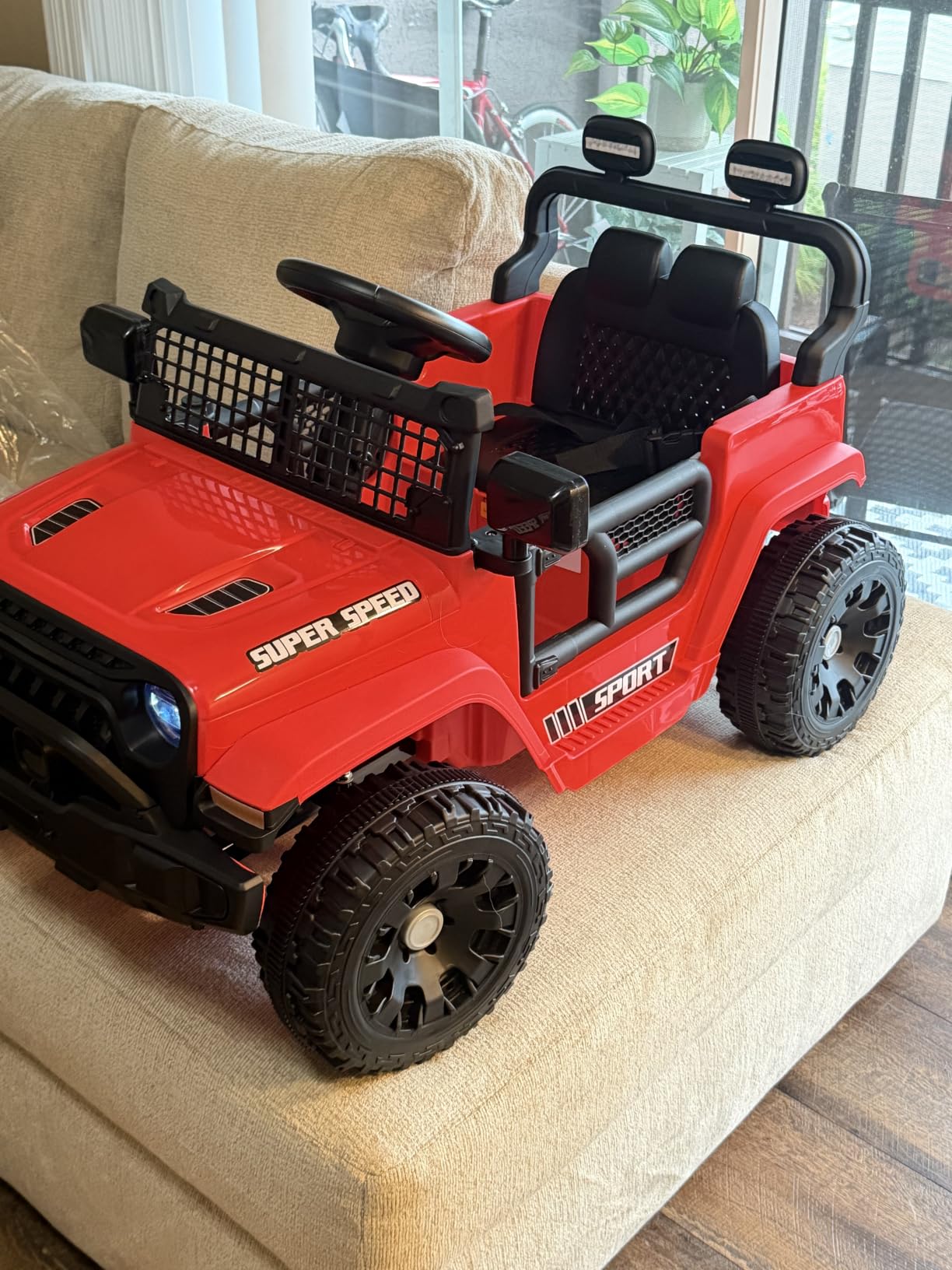 12V Ride on Car for Kids with Parent Remote Control, Police Black customer photo 1