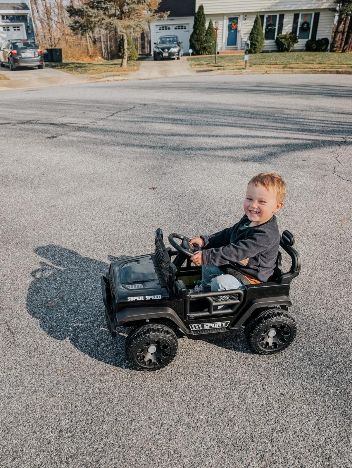 12V Ride on Car for Kids with Parent Remote Control, Police Black customer photo 2