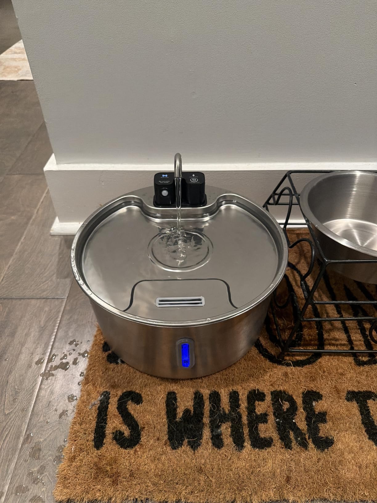 Voluas 7L Wireless Dog Water Fountain with 1 Filter, Stainless Steel customer photo 1