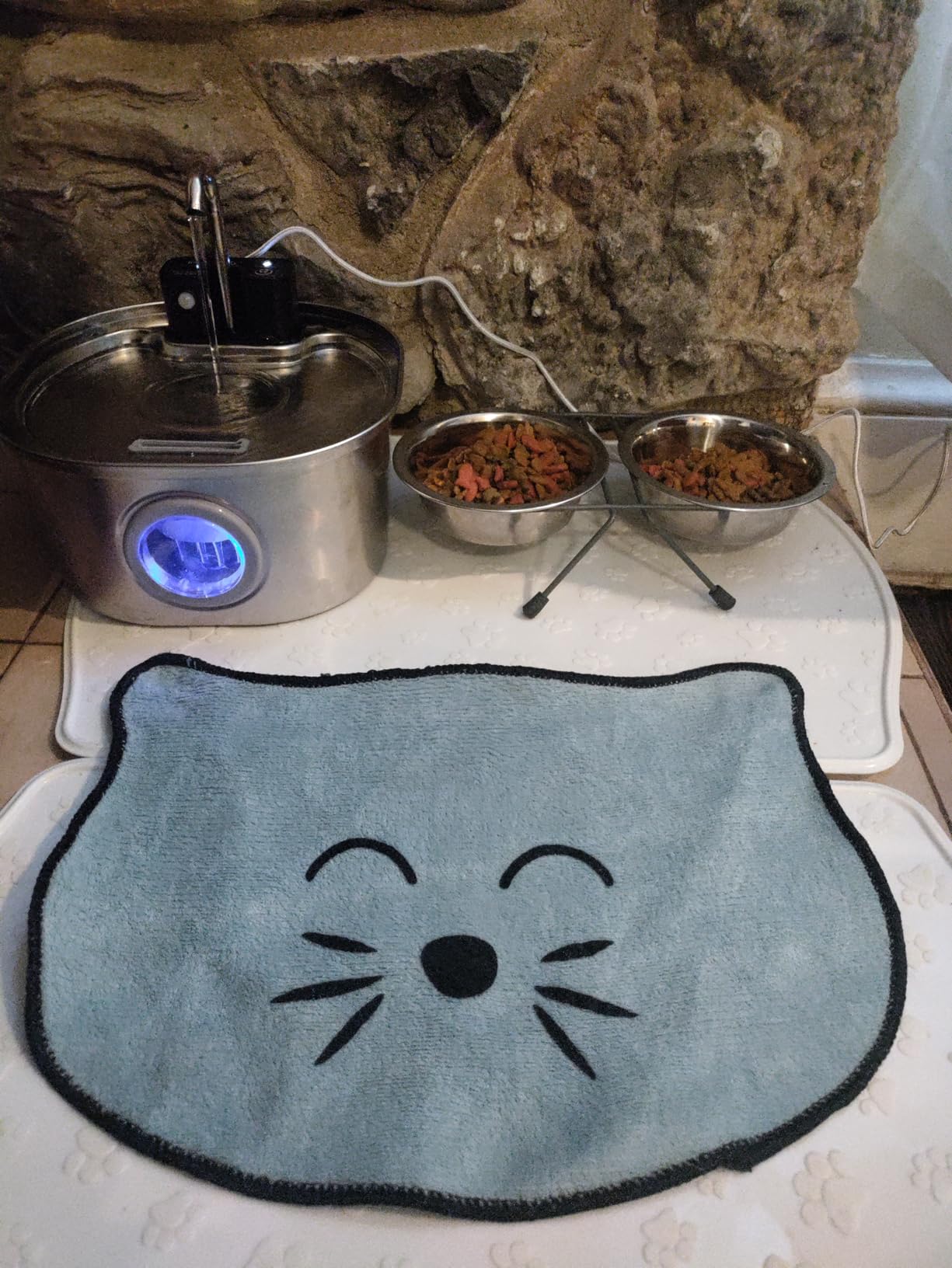 Voluas 7L Wireless Dog Water Fountain with 1 Filter, Stainless Steel customer photo 2