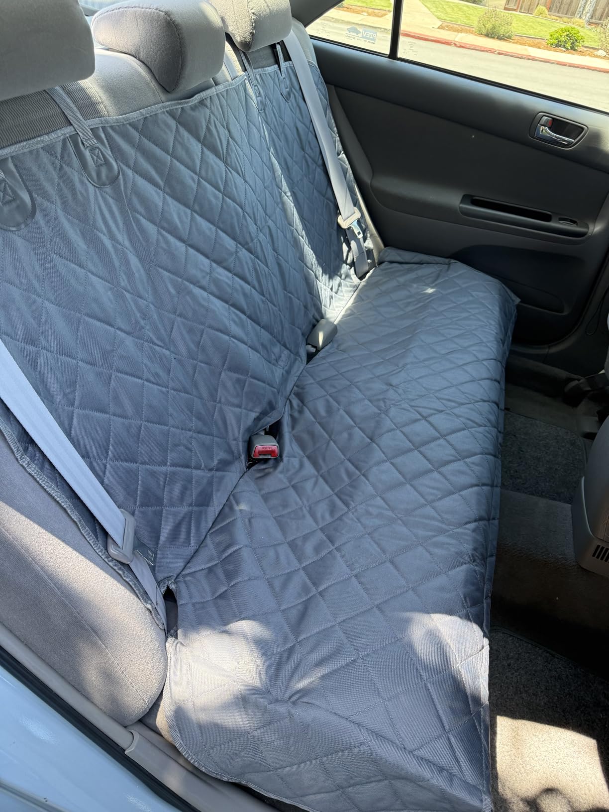 URPOWER Dog Car Seat Cover for Back Seat, Waterproof PU Leather customer photo 2