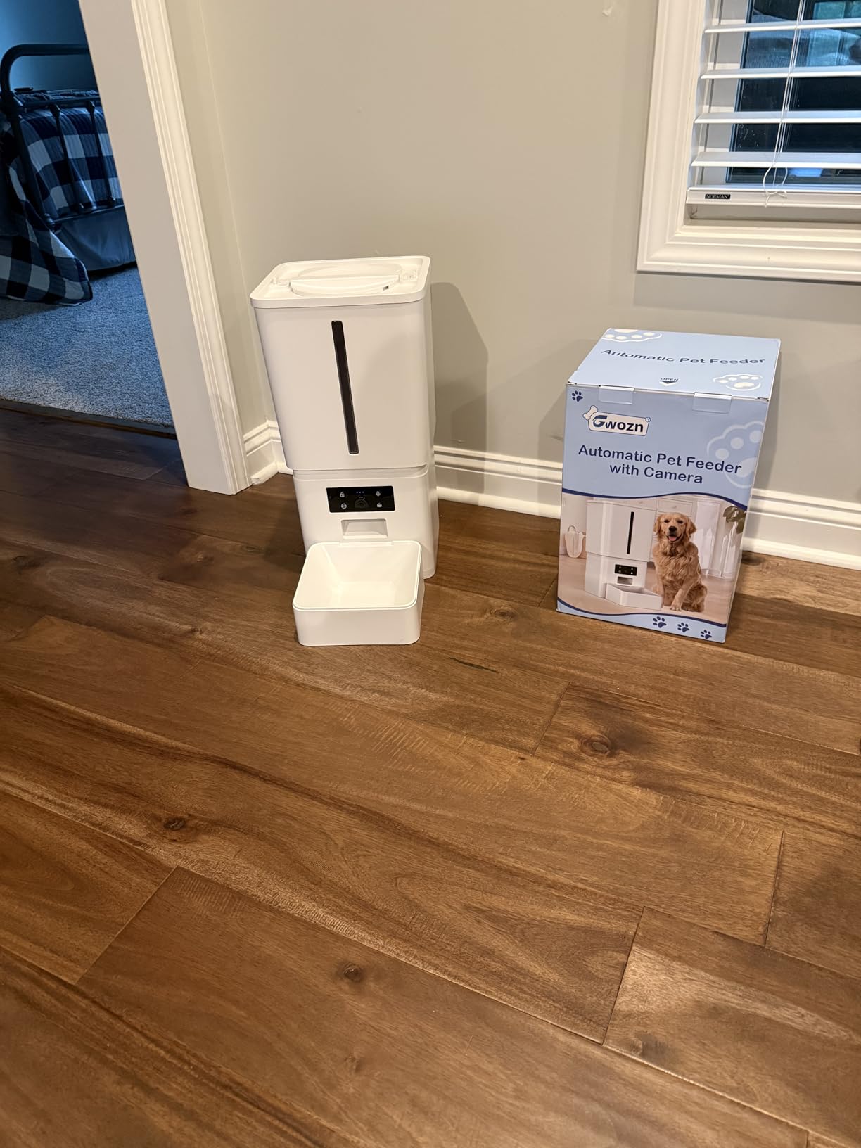 Gwozn Automatic Dog Feeder Large Breed: 15L/63-Cup Capacity for 23mm Kibble customer photo 2