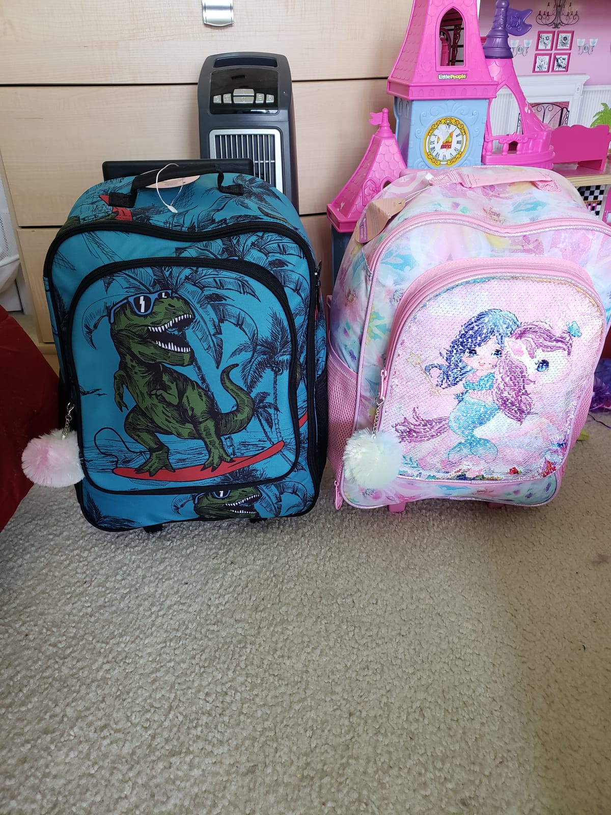 CCJPX 5PCS Kids Luggage Girls Suitcase, 16