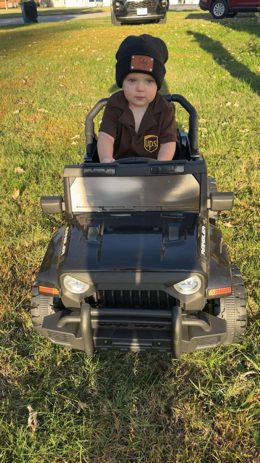 XVD 12V Kids Electric Ride on Car with Remote Control, Electric Off-Road Vehicle for Kids, Battery Powered Wheels Truck Car, with Double Open Doors, LED Lights, MP3 Player, for Boys&Girls, Police Car customer photo 2