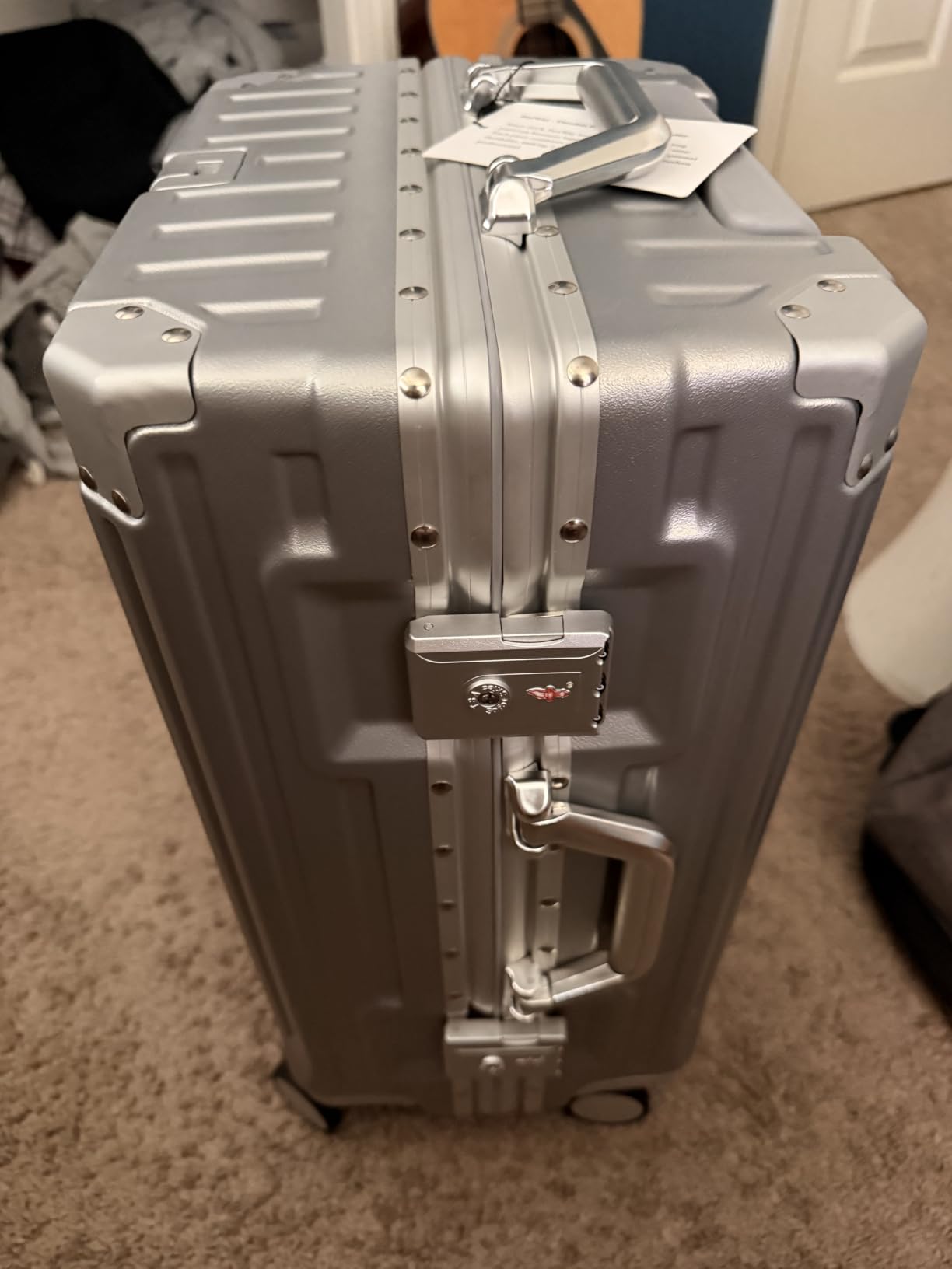 HotWay 20inch Aluminum Frame Hard Shell Carry On Luggage customer photo 2