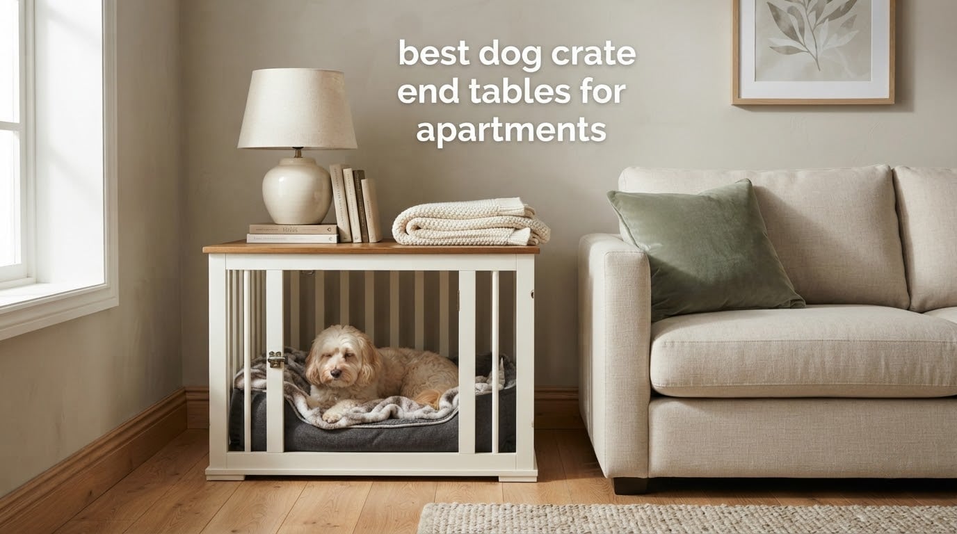 best dog crate end tables for apartments