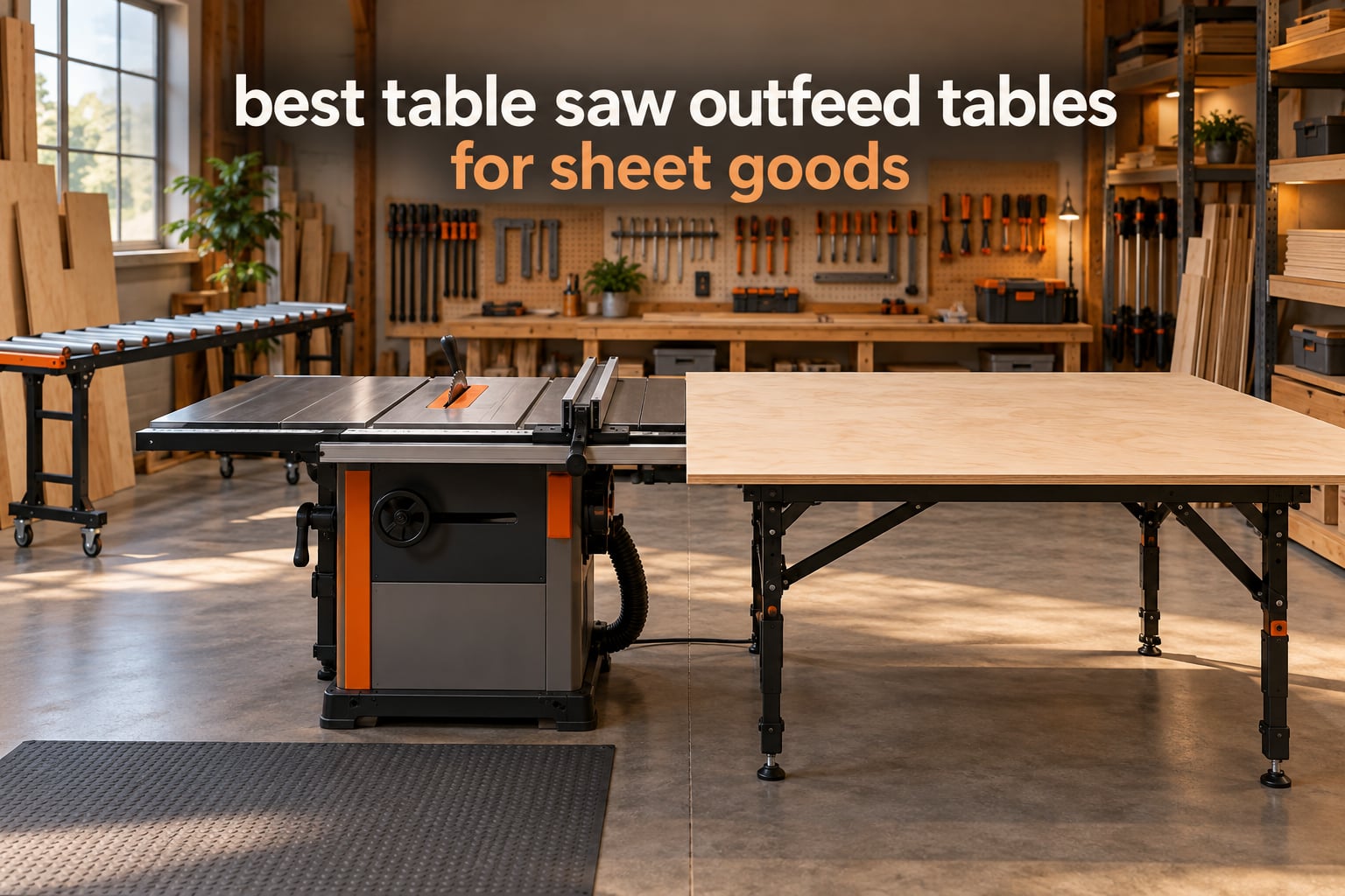 best table saw outfeed tables for sheet goods