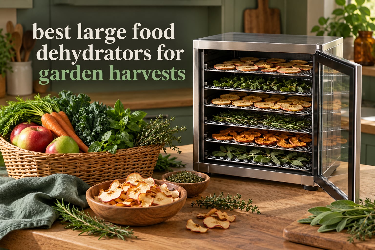 best large food dehydrators for garden harvests