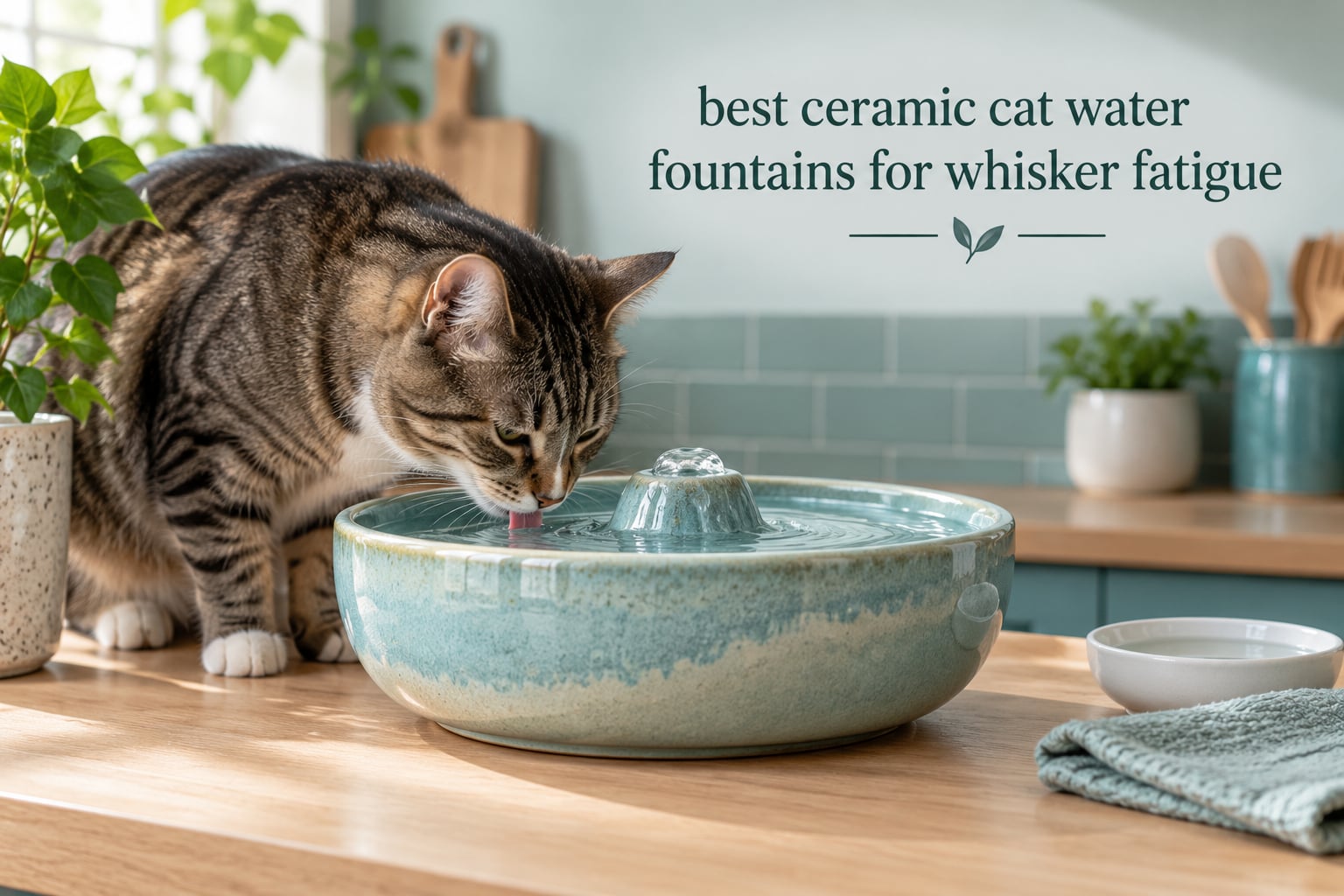 best ceramic cat water fountains for whisker fatigue