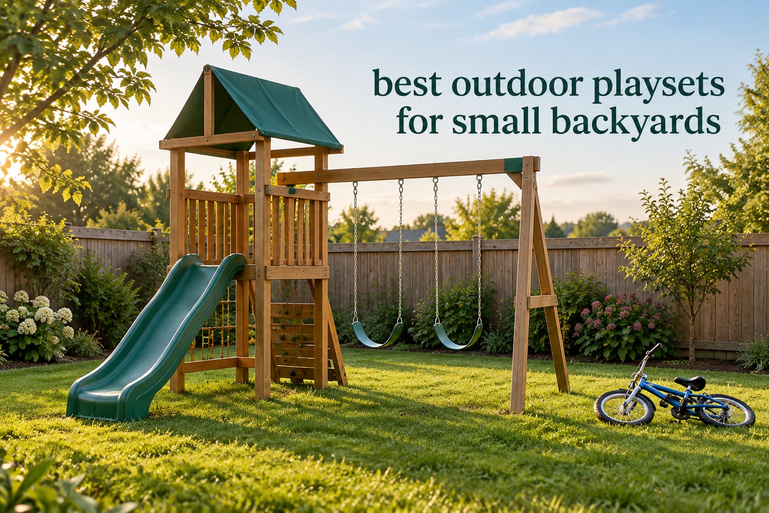 best outdoor playsets for small backyards