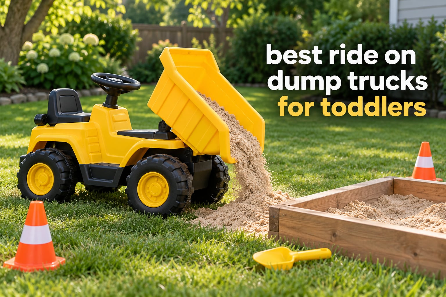 best ride on dump trucks for toddlers