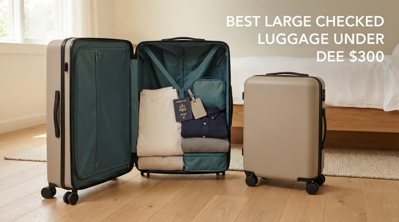 best large checked luggage under $300