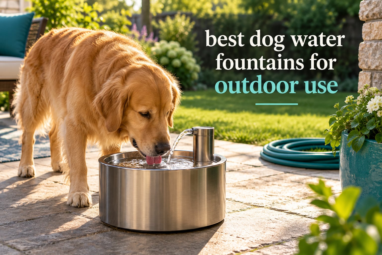 best dog water fountains for outdoor use