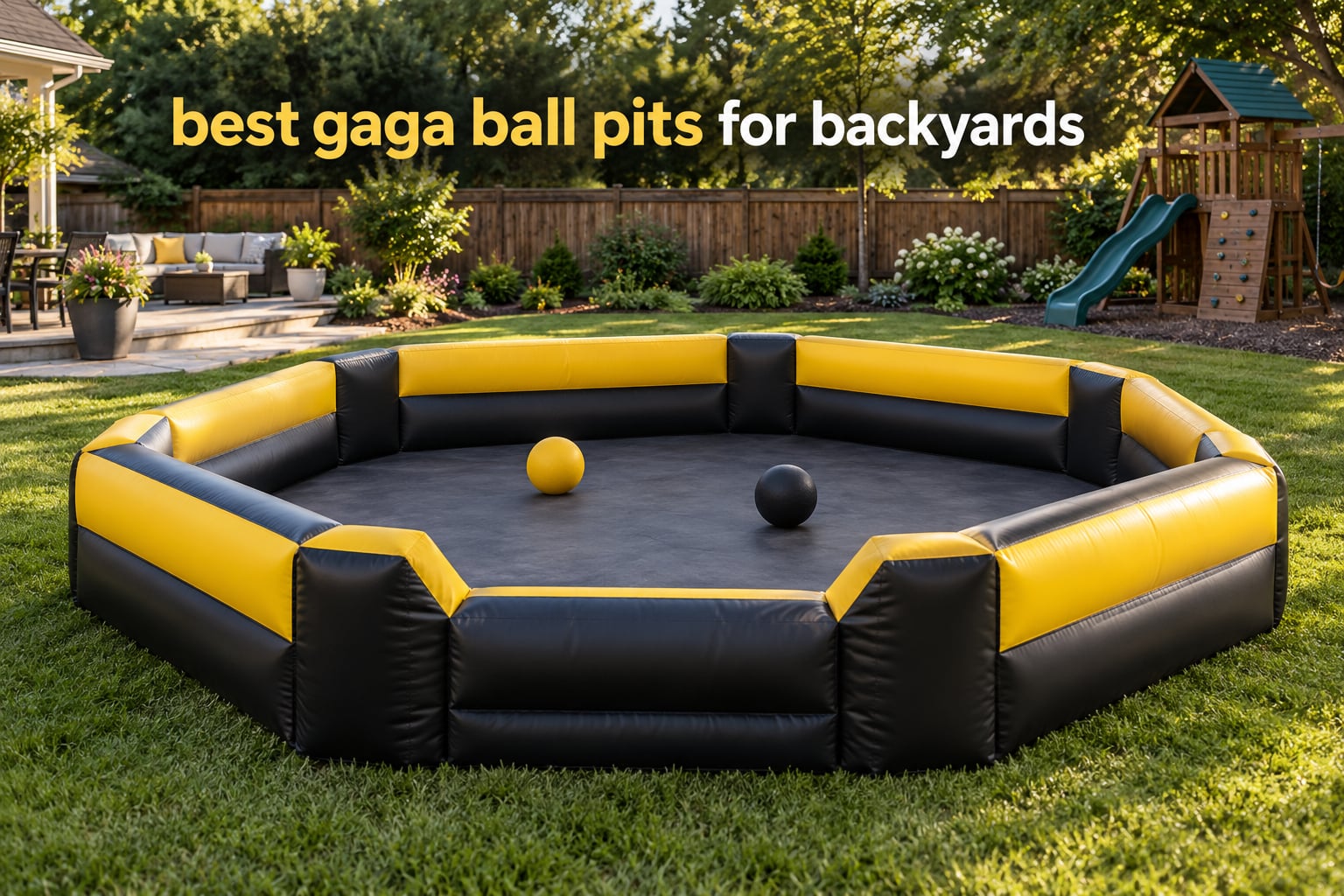 best gaga ball pits for backyards