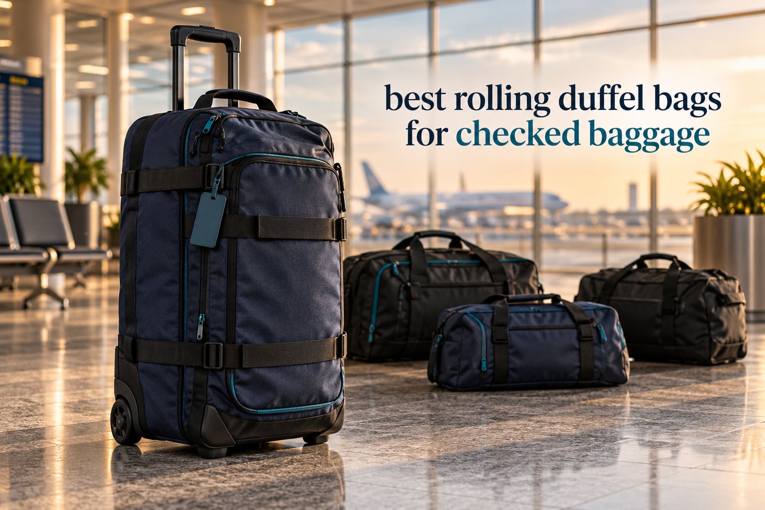 best rolling duffel bags for checked baggage