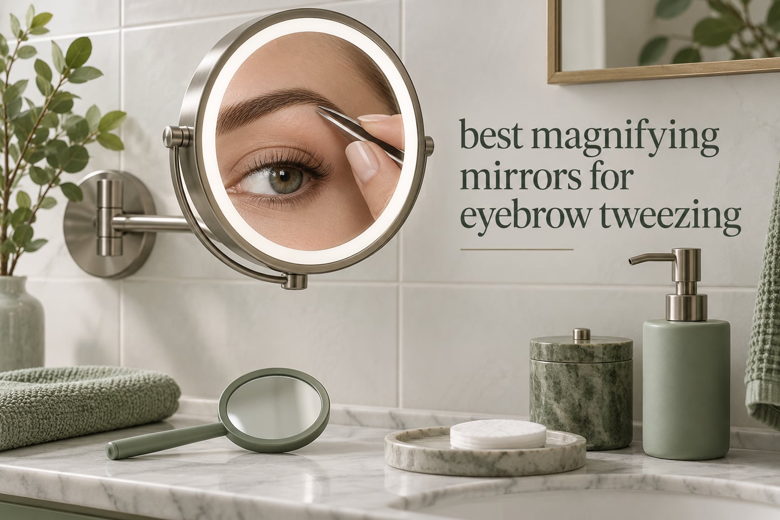 best magnifying mirrors for eyebrow tweezing