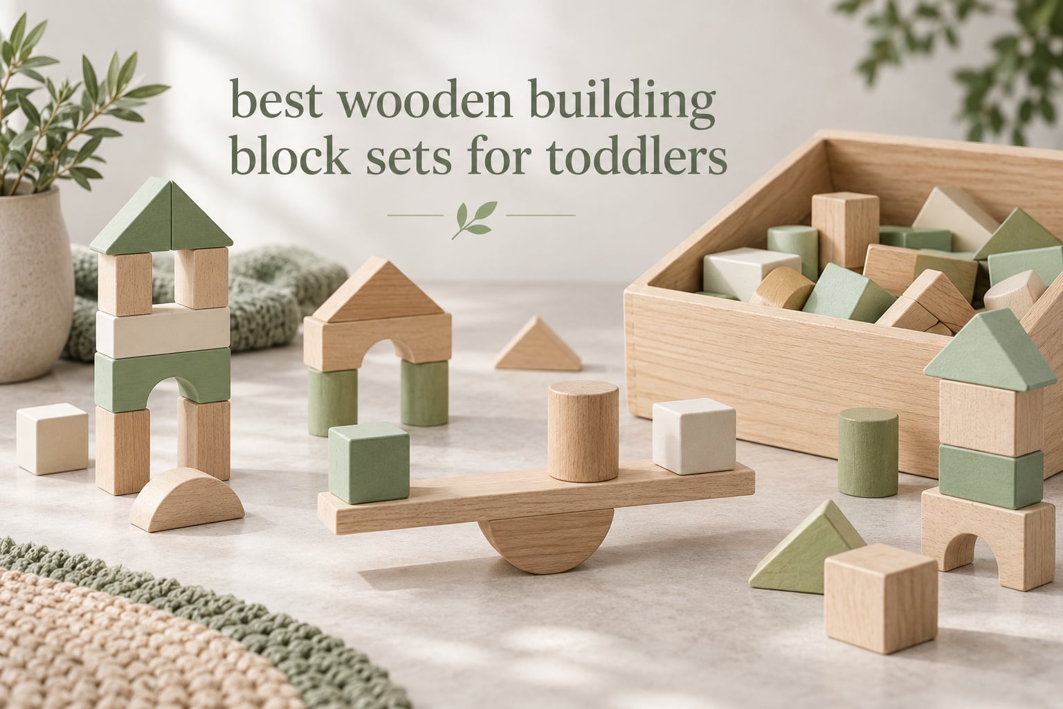 best wooden building block sets for toddlers