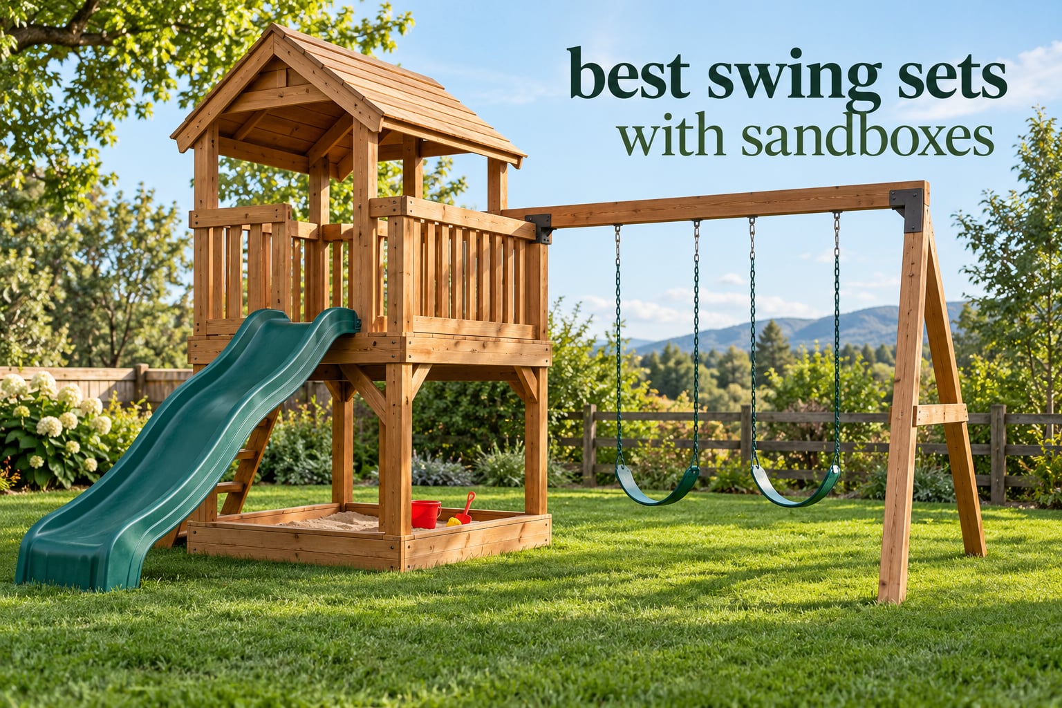 best swing sets with sandboxes