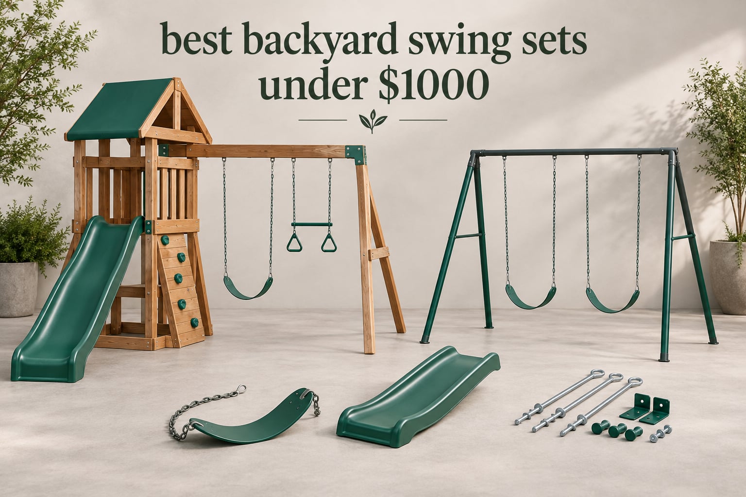 best backyard swing sets under $1000