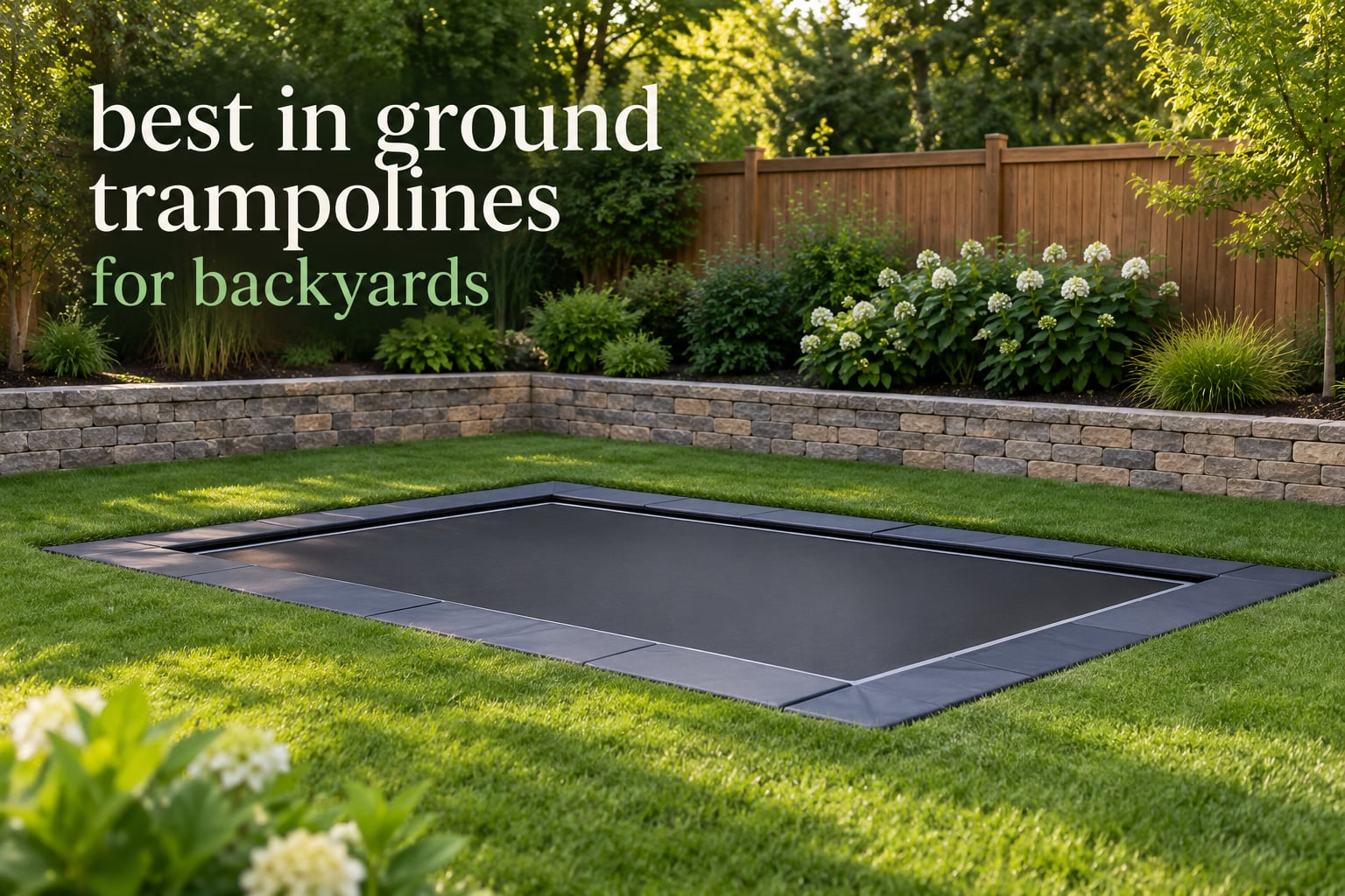 best in ground trampolines for backyards