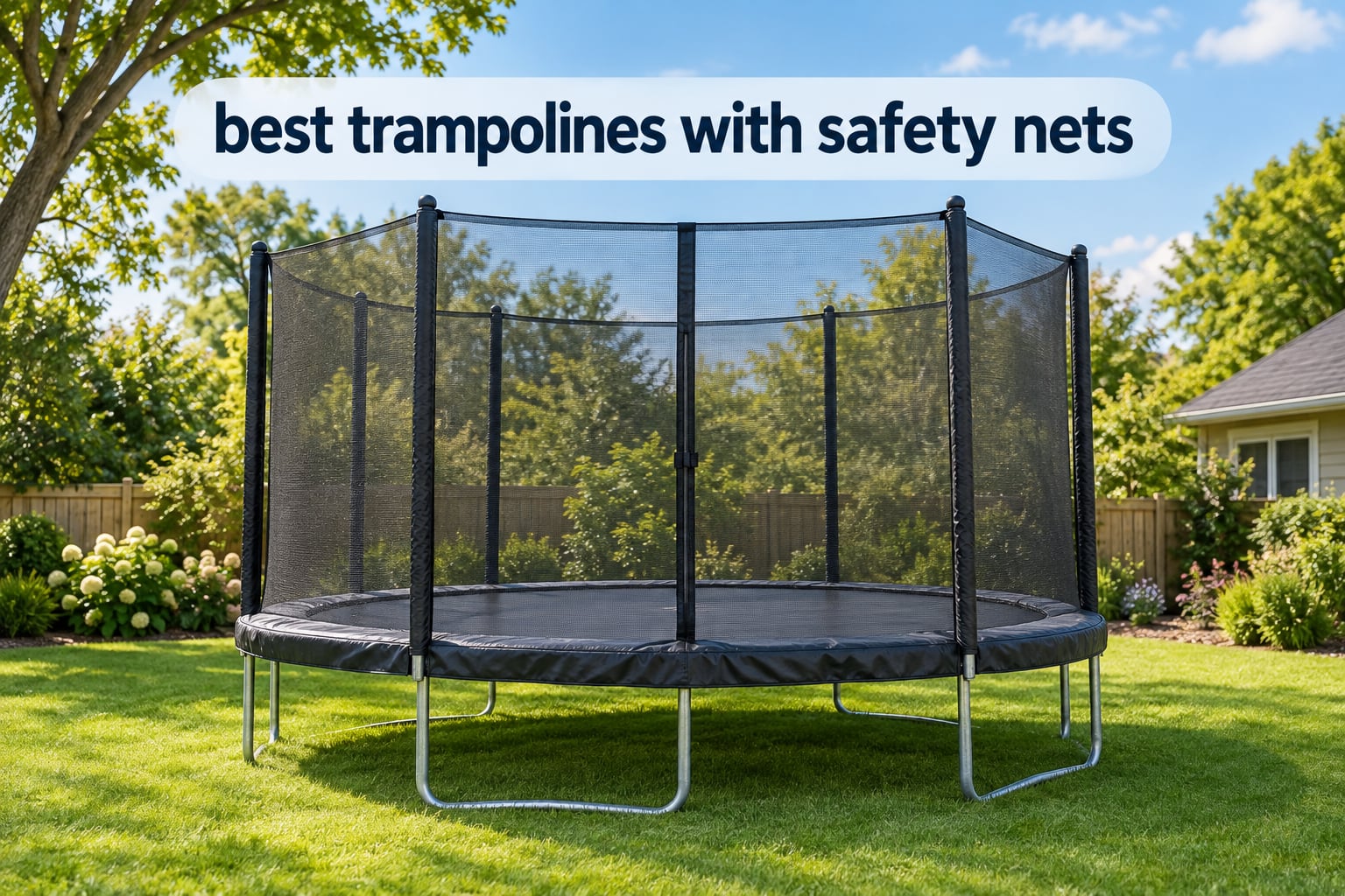 best trampolines with safety nets