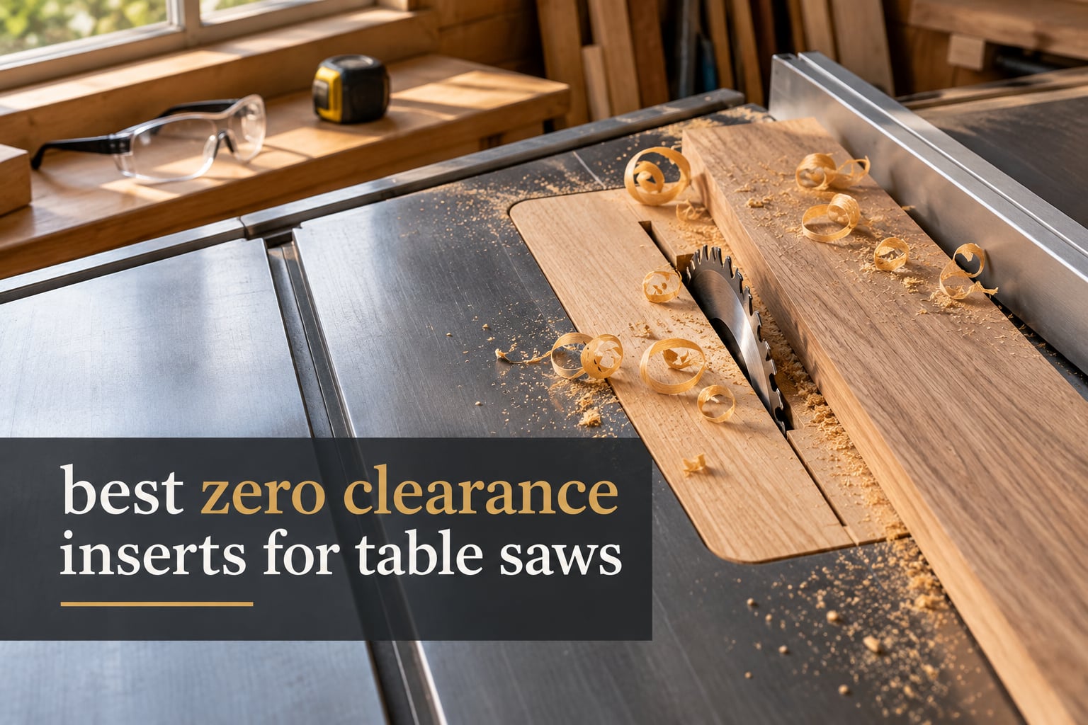 best zero clearance inserts for table saws