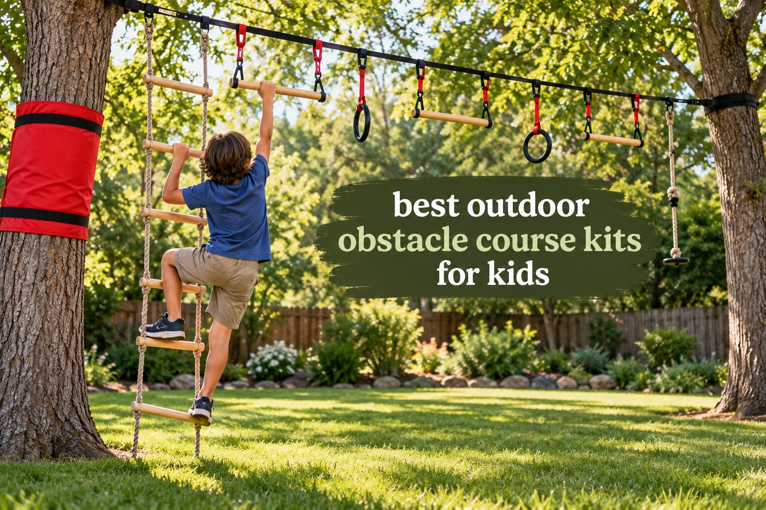 best outdoor obstacle course kits for kids
