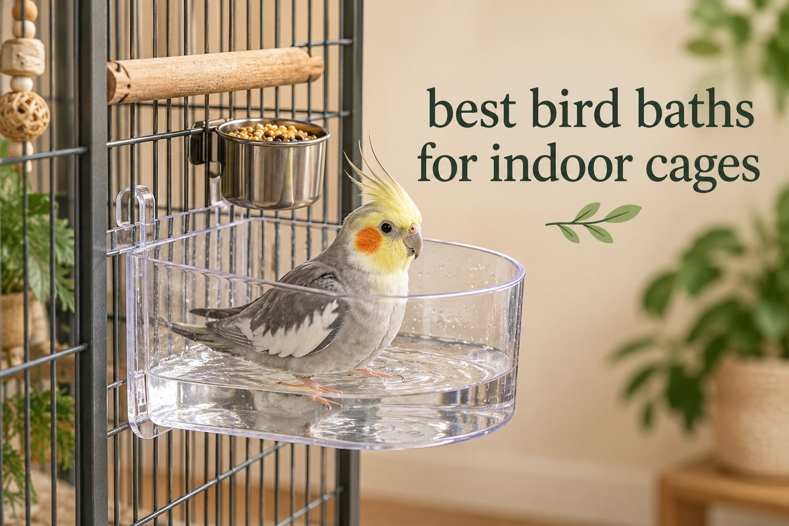 best bird baths for indoor cages