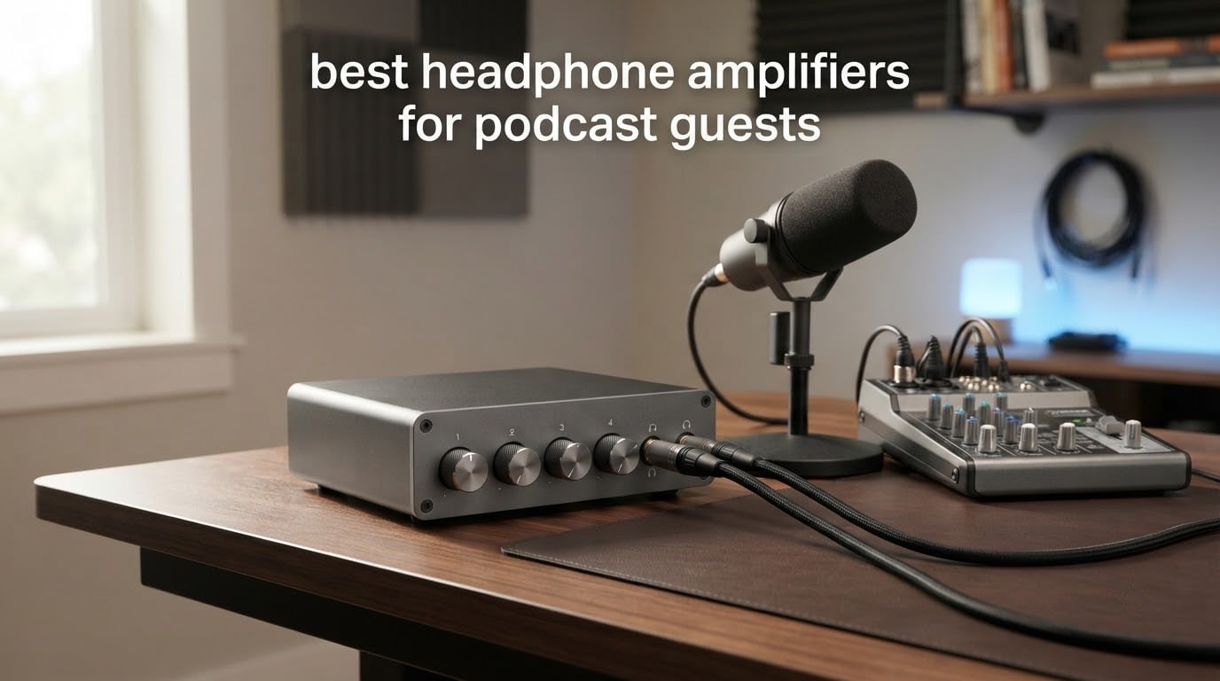 best headphone amplifiers for podcast guests